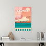 Wallity Cuadro Decorativo de Vidrio Templado Multicolor 30 x 45 cm